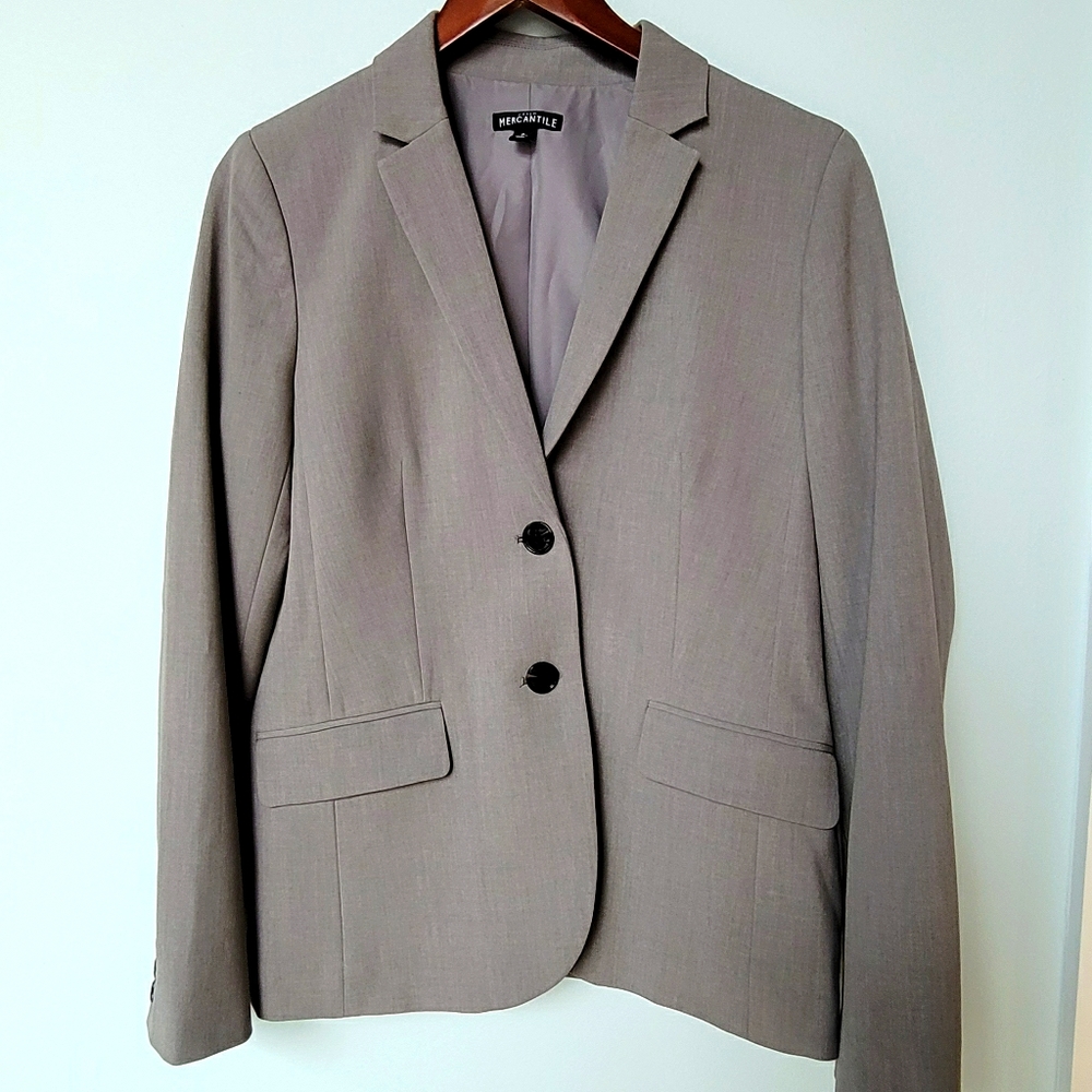 J Crew LightGrey Women's Skirt Suit